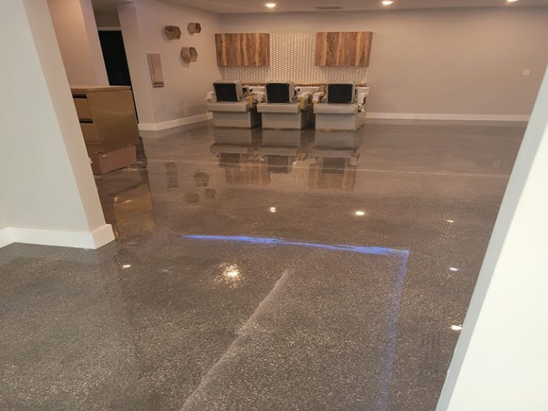 garage-floor-coating-palm-beach-county-jc-elite Commercial epoxy flooring: polished epoxy floor in a lobby