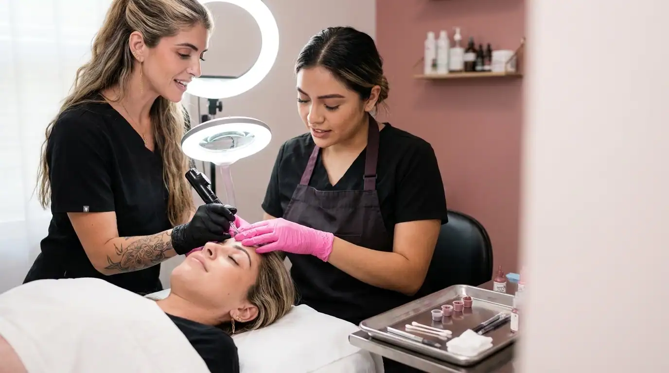 Inside the Jourdain Ink permanent makeup studio in Lakeland, FL
