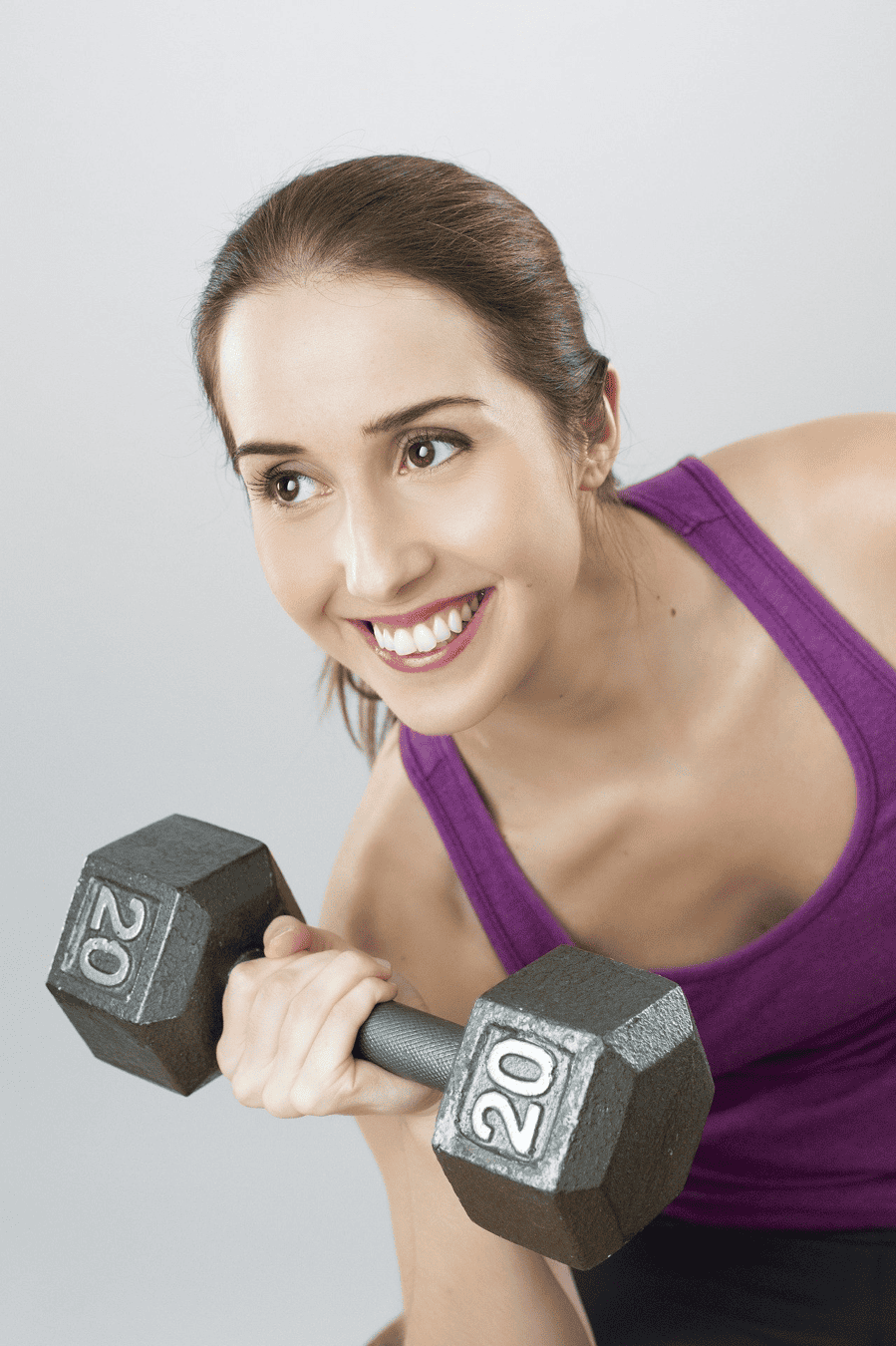 fitness - female with barbell