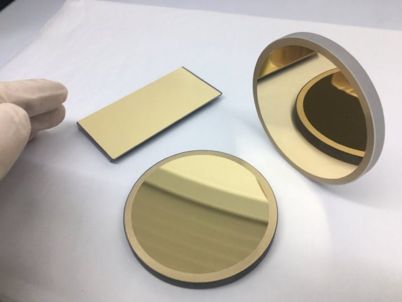 Gold and silver coated custom optical mirrors by Kingsview Optical
