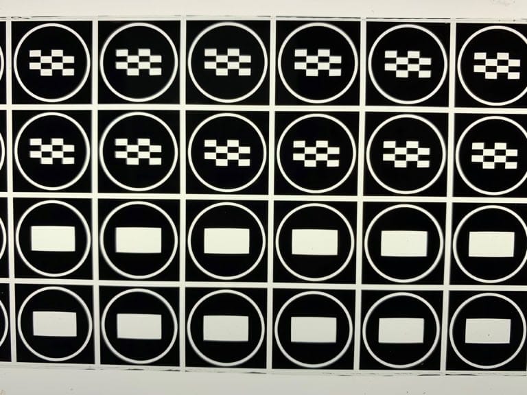 Custom graticule patterns manufactured by Kingsview Optical