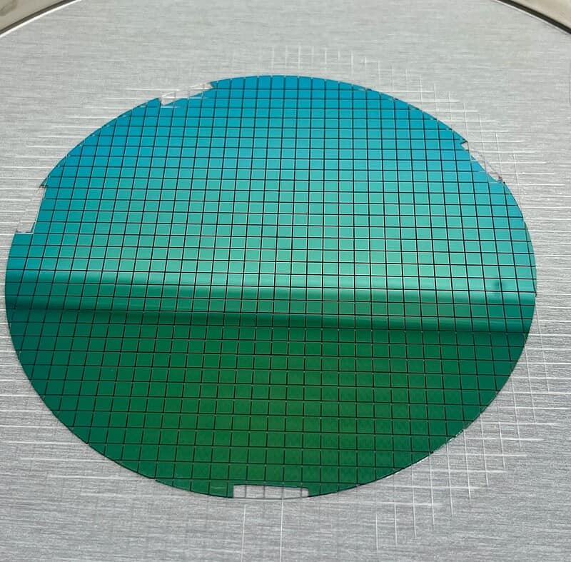 Optical Filter Manufacturer UK 1 Sputtered optical bandpass filters diced on a single wafer at Kingsview Optical