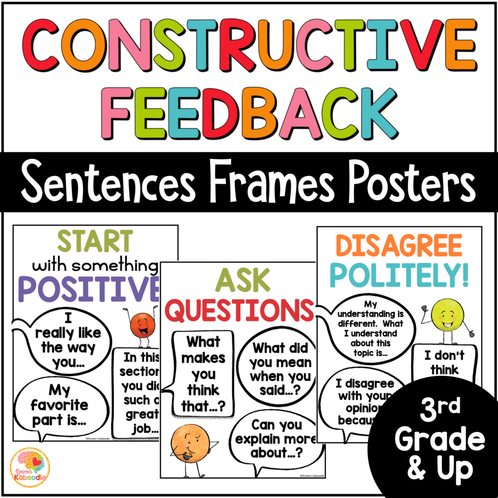 giving constructive feedback