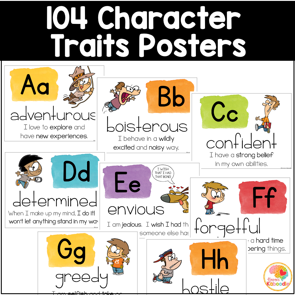 character traits-posters-bulletin-board
