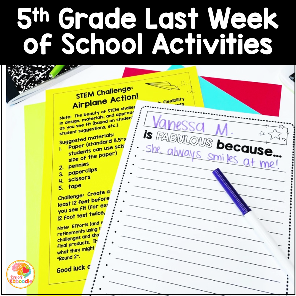 5th-grade-last-week-of-school-activities