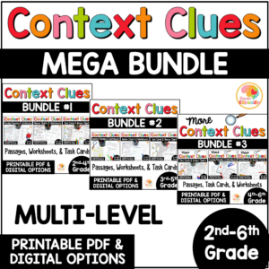 context-clues-activities-task-cards-worksheets-anchor-charts