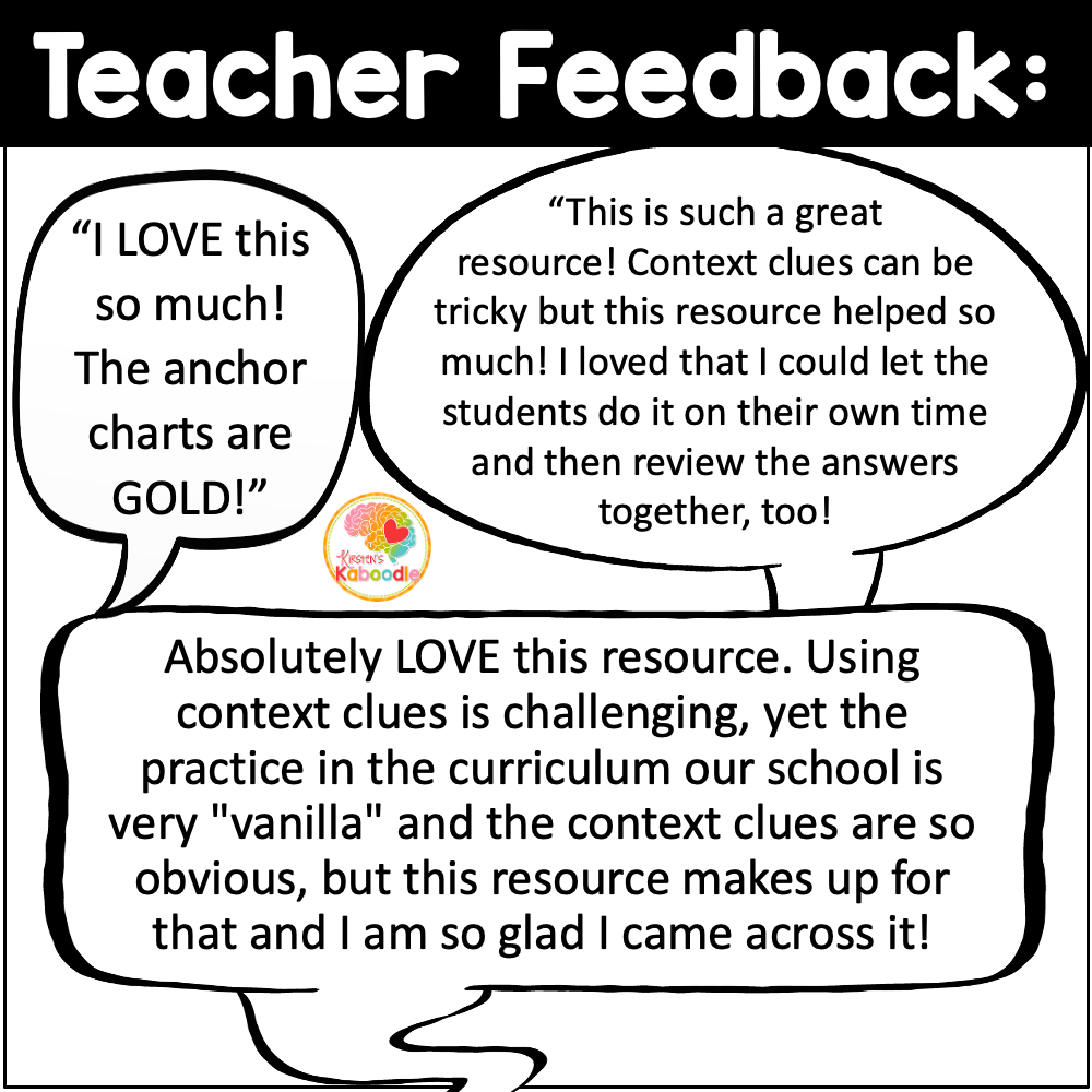 Context Clues Worksheets and Anchor Charts for 3rd, 4th, and 5th Grade - preview 3