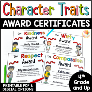 end-of-year-character-traits-awards-3rd-4th-5th-grade