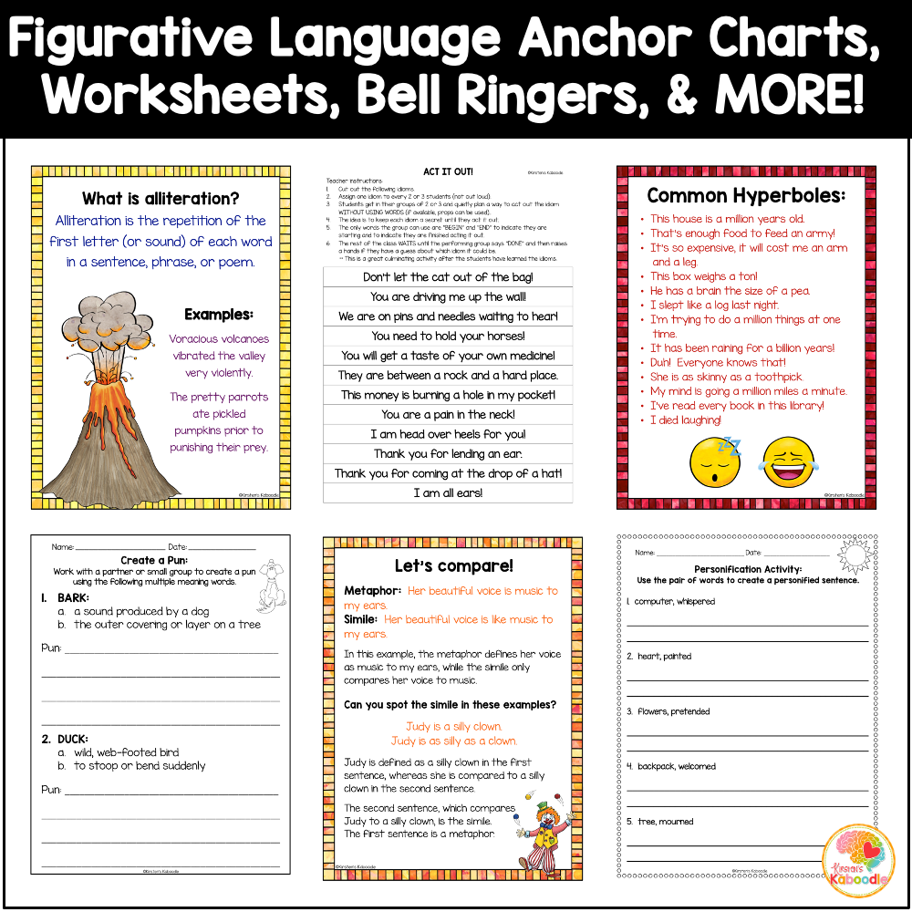 figurative-language-activities-worksheets-anchor-charts-task-cards-5th-grade
