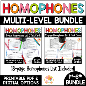 homophones-activities-for-kids-task-cards-list