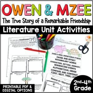 owen-and-mzee-activities-literature-unit