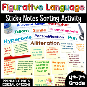 figurative-language-sorting-activity-sticky-notes
