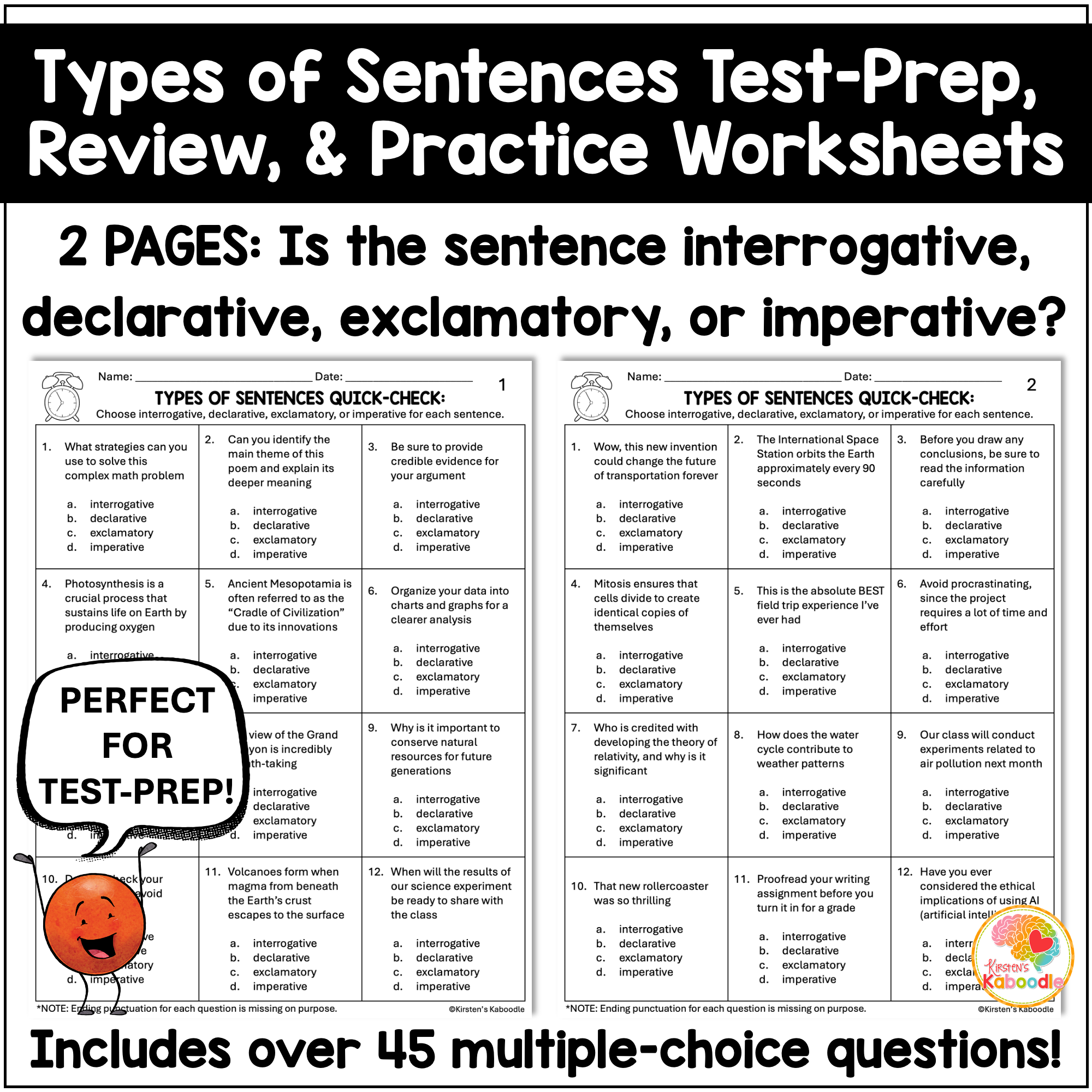 types-of-sentences-worksheets-review-quick-check