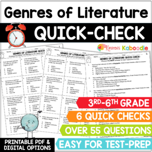 literary-genres-of-literature-quick-check-worksheets