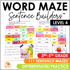 level-four-word-maze-sentence-builders