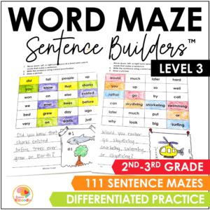 level-three-word-maze-sentence-builders