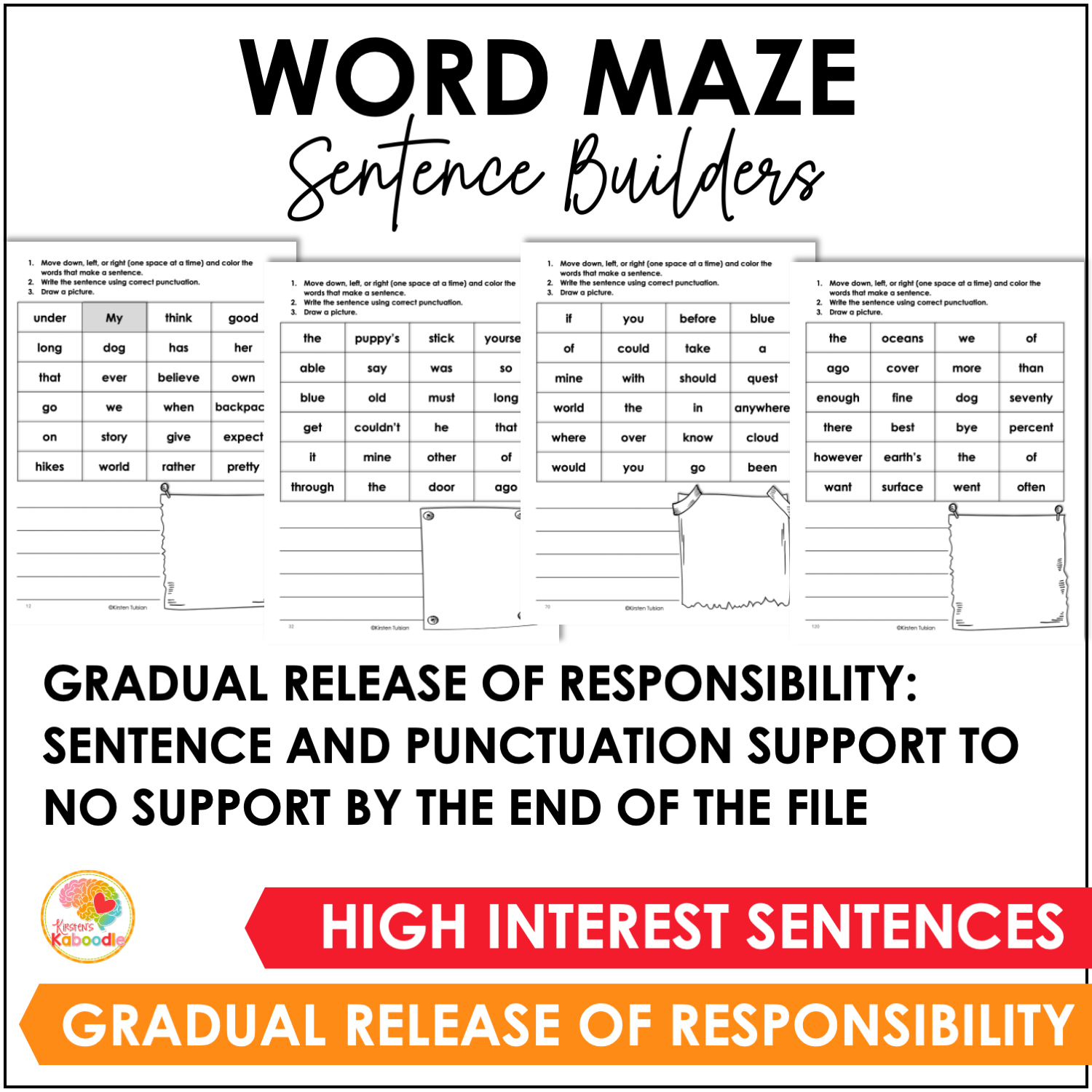word-maze-sentence-builders-for-second-grade