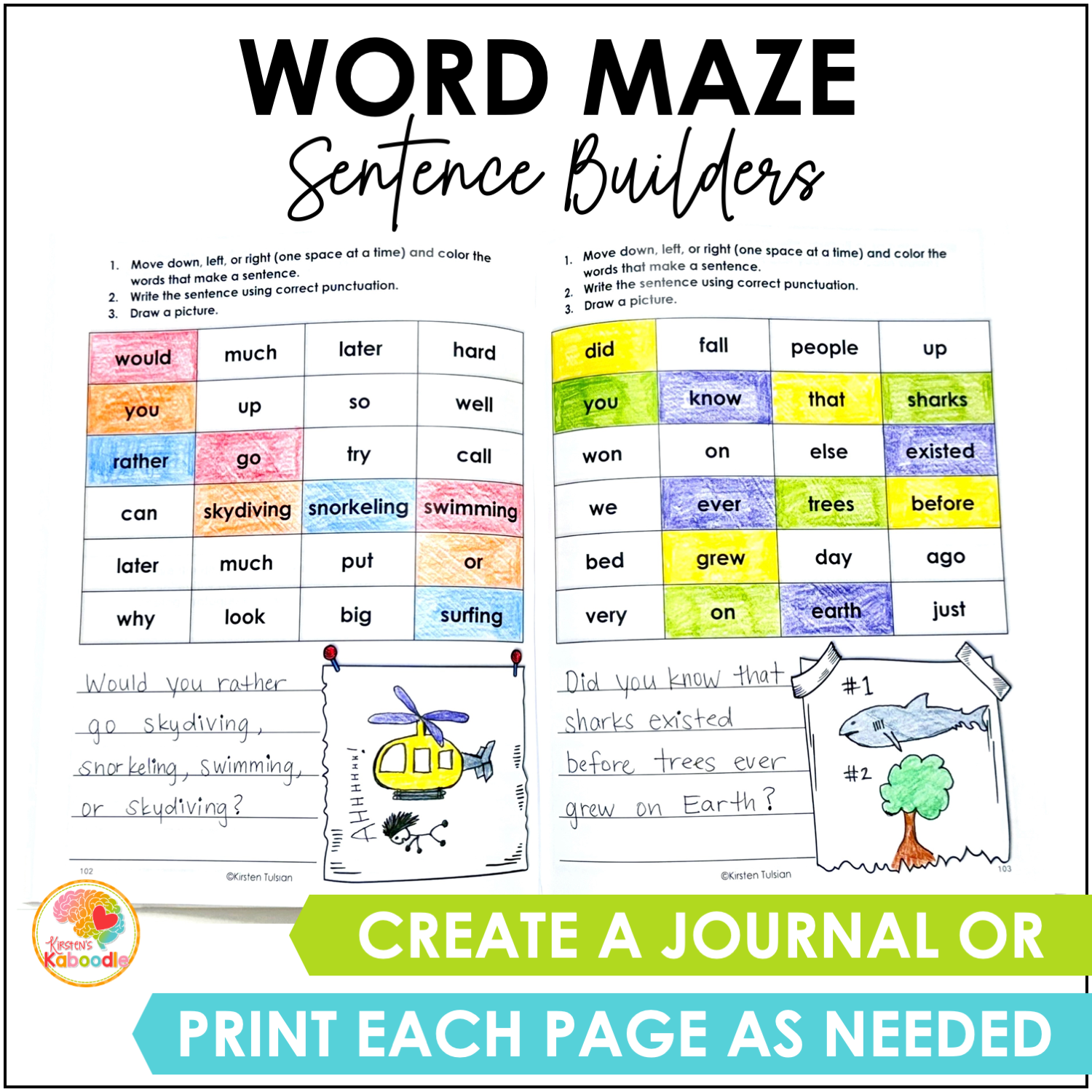 word-maze-sentence-builders-grade-2