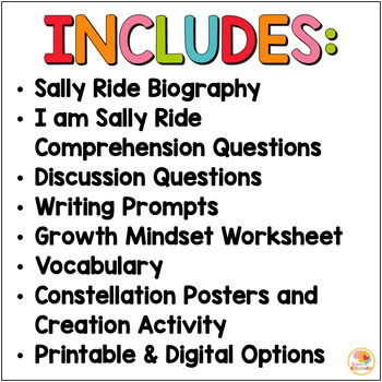 I Am Sally Ride activities