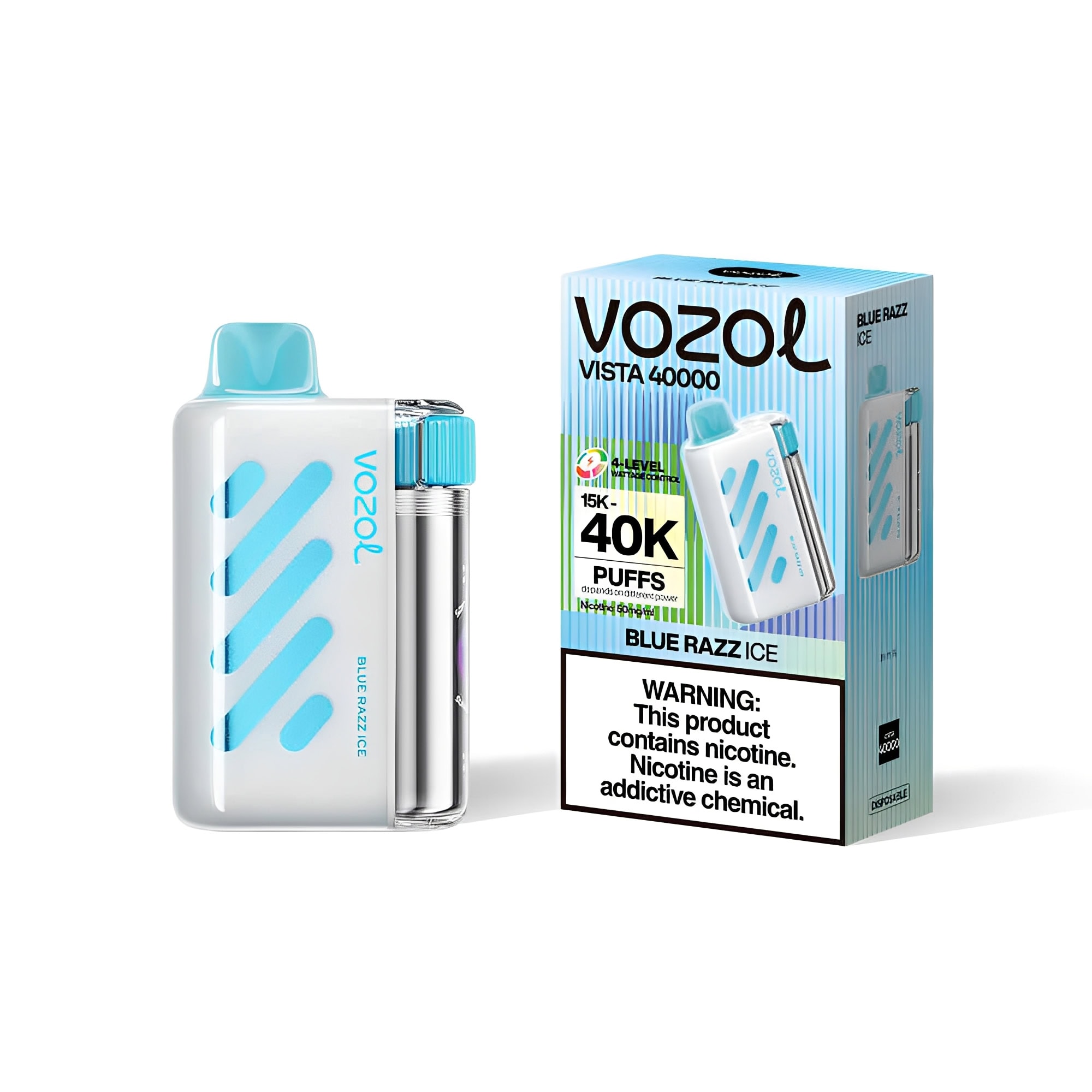 Vozol Vista 40000 Blue Razz Ice - Image 2