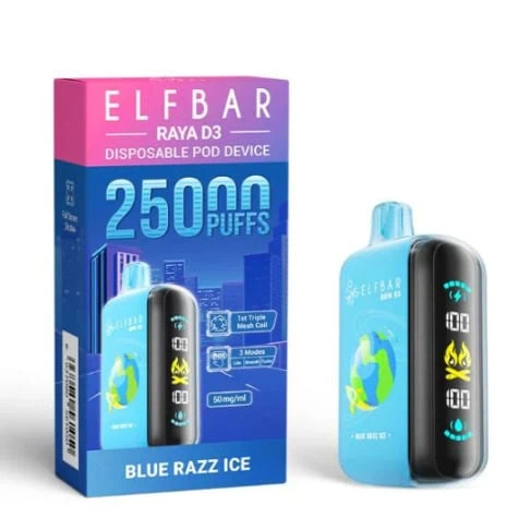 ELF BAR RAYA D3 25000 Blue Razz Ice - Image 2