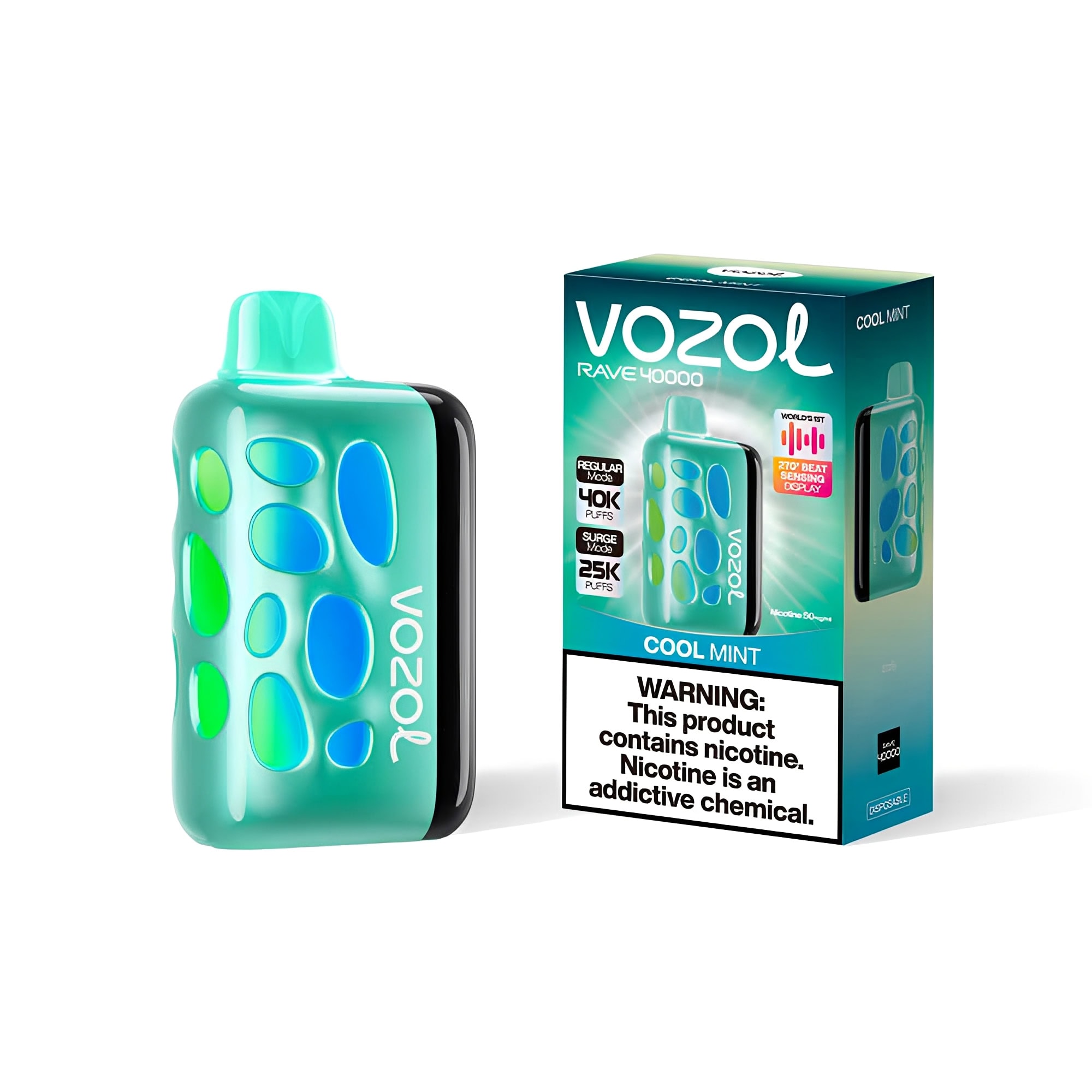 Vozol Rave 40000 Cool Mint – Image 2