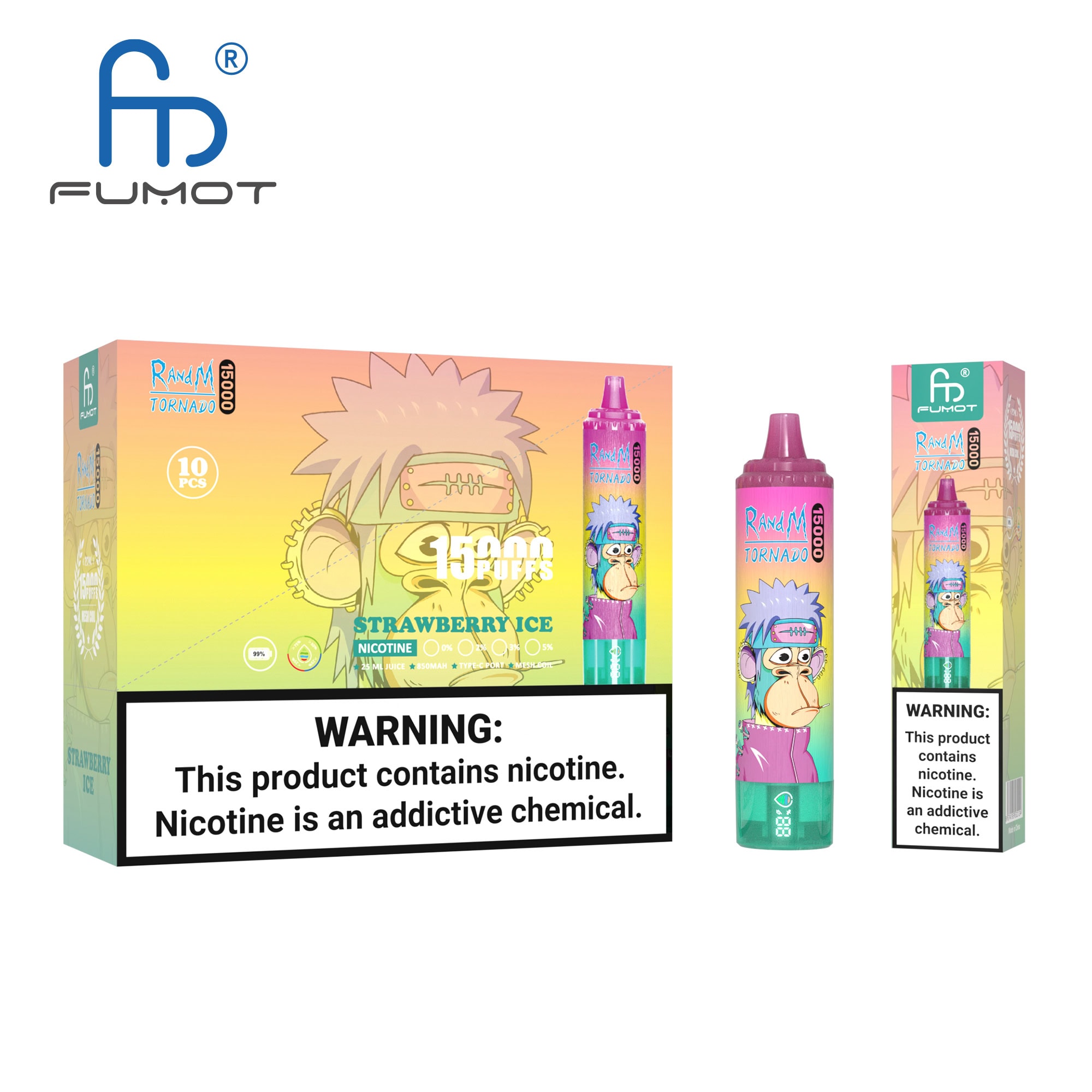 Fumot Tornado 15000 Strawberry Ice - Image 3
