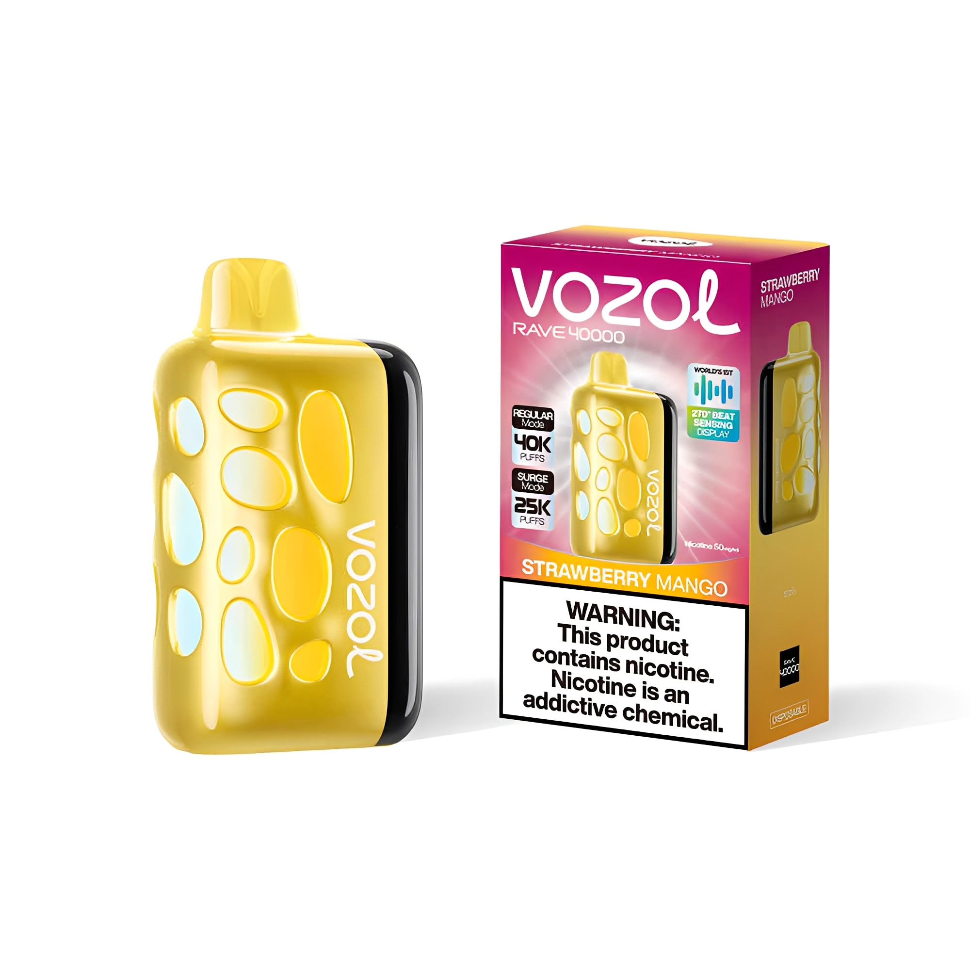 Vozol Rave 40000 Strawberry Mango - Image 2