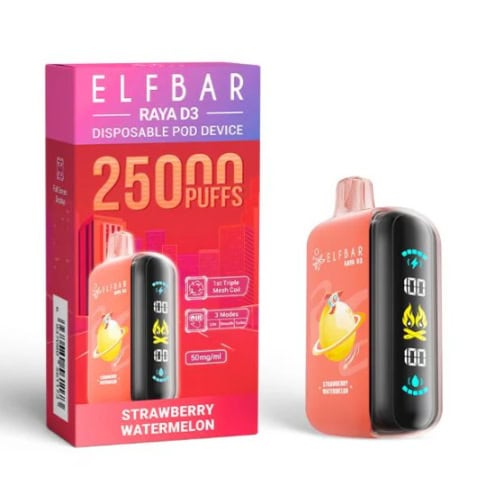ELF BAR RAYA D3 25000 Strawberry Watermelon - Image 2