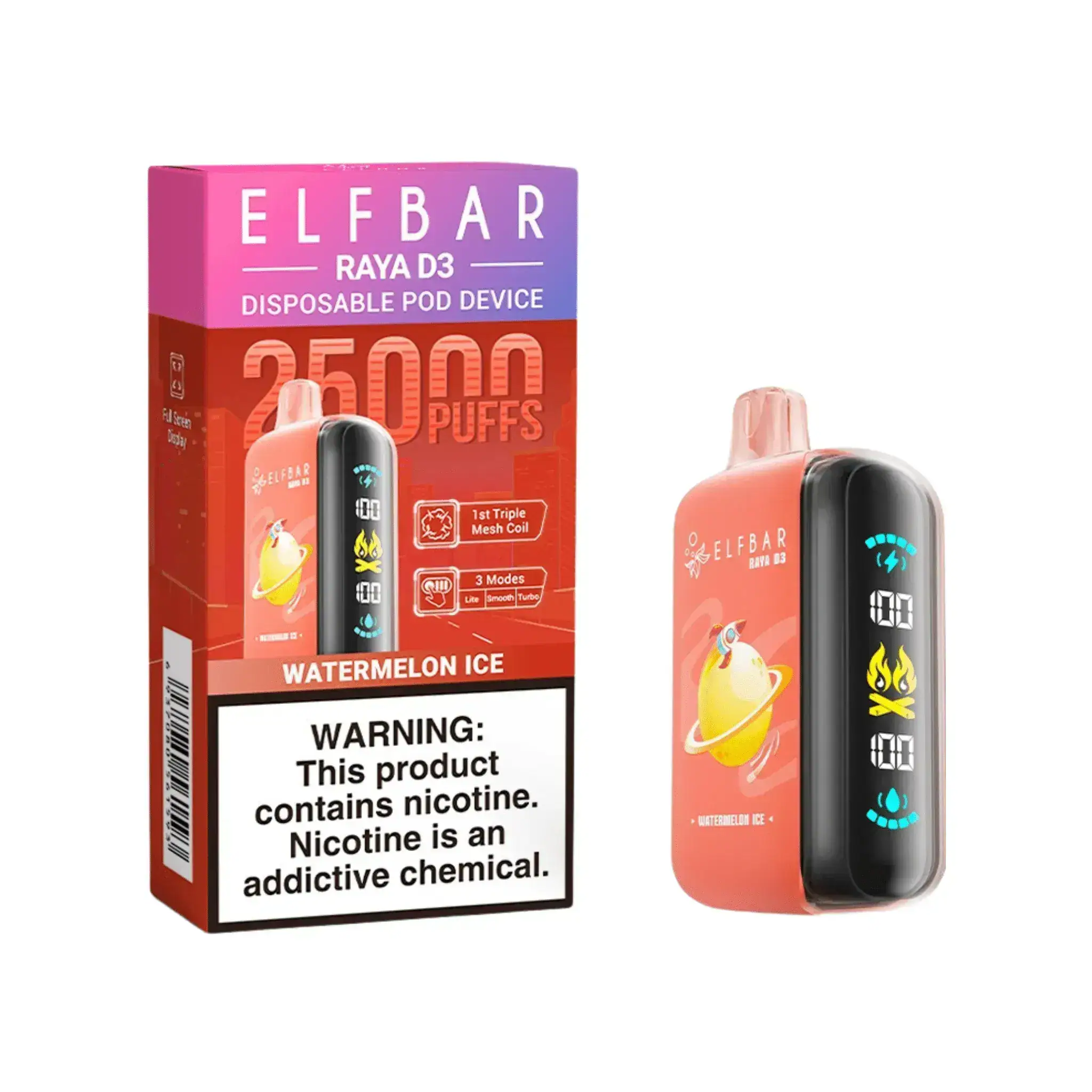 ELF BAR RAYA D3 25000 Watermelon Ice – Bild 2