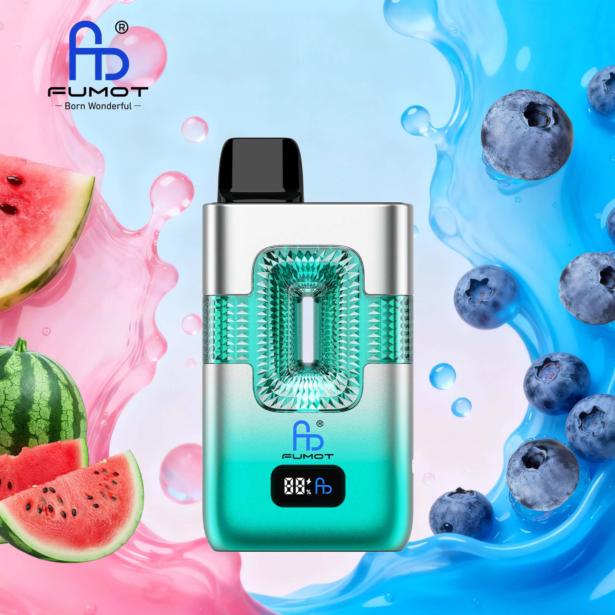 Fumot ECO 2in1 50K Blueberry Hubba Bubba & Watermelon Hubba Bubba