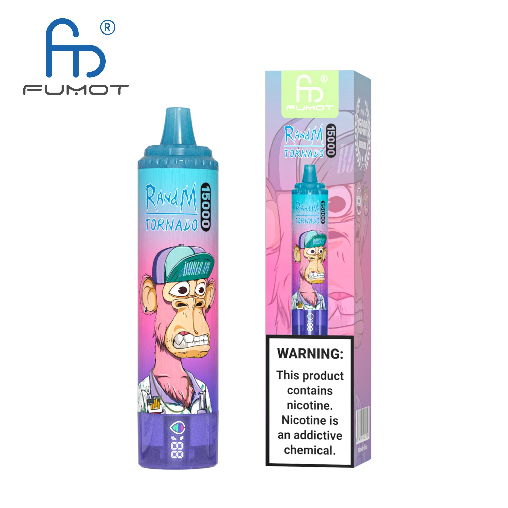 Fumot Tornado 15000 Blueberry Raspberry - Imagen 2
