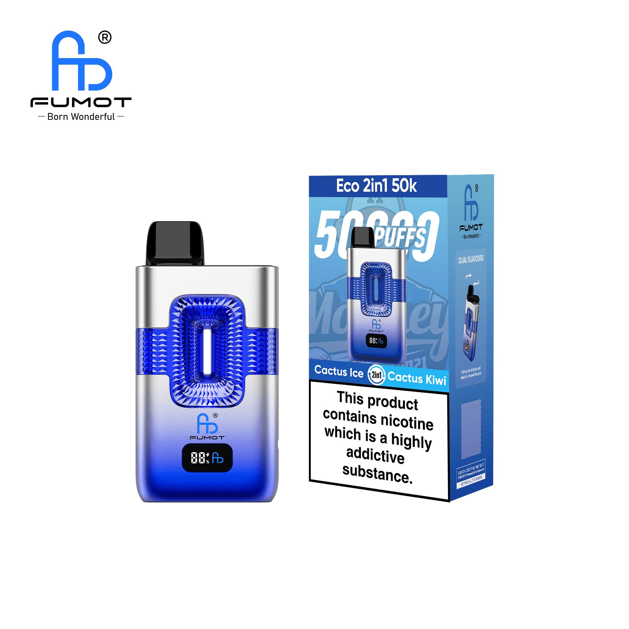 Fumot ECO 2in1 50K Cactus Ice & Cactus Kiwi - Image 2