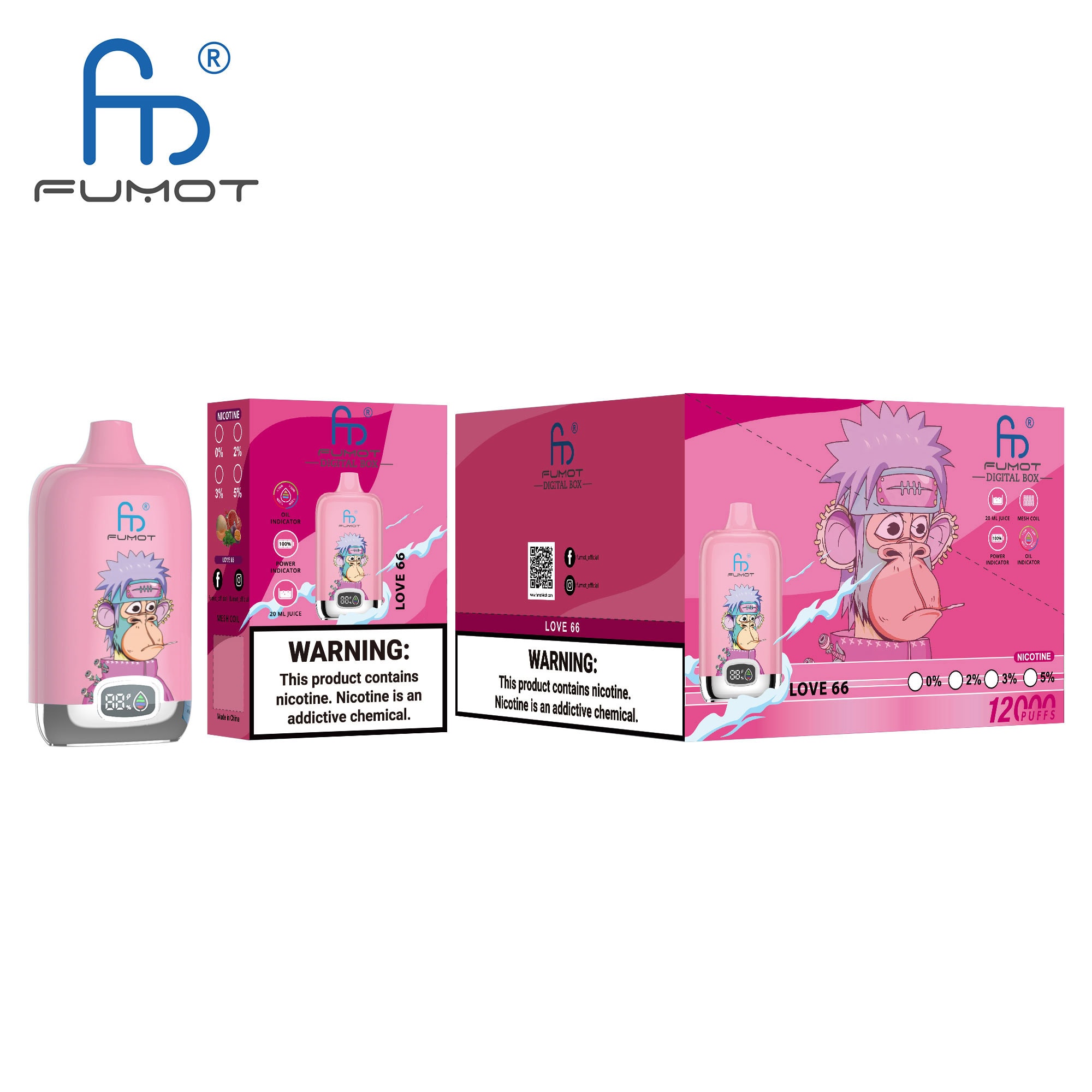 Fumot Digital Box 12000 Love 66 - Imagen 3