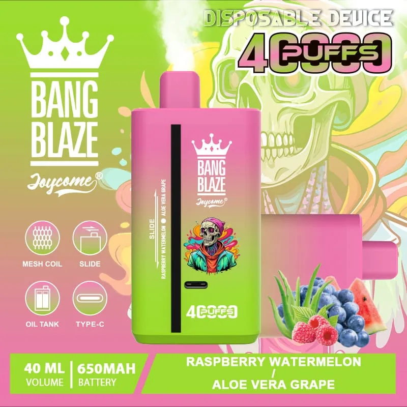 Bang Blaze 40000 Raspberry Watermelon & Aloe Vera Grape