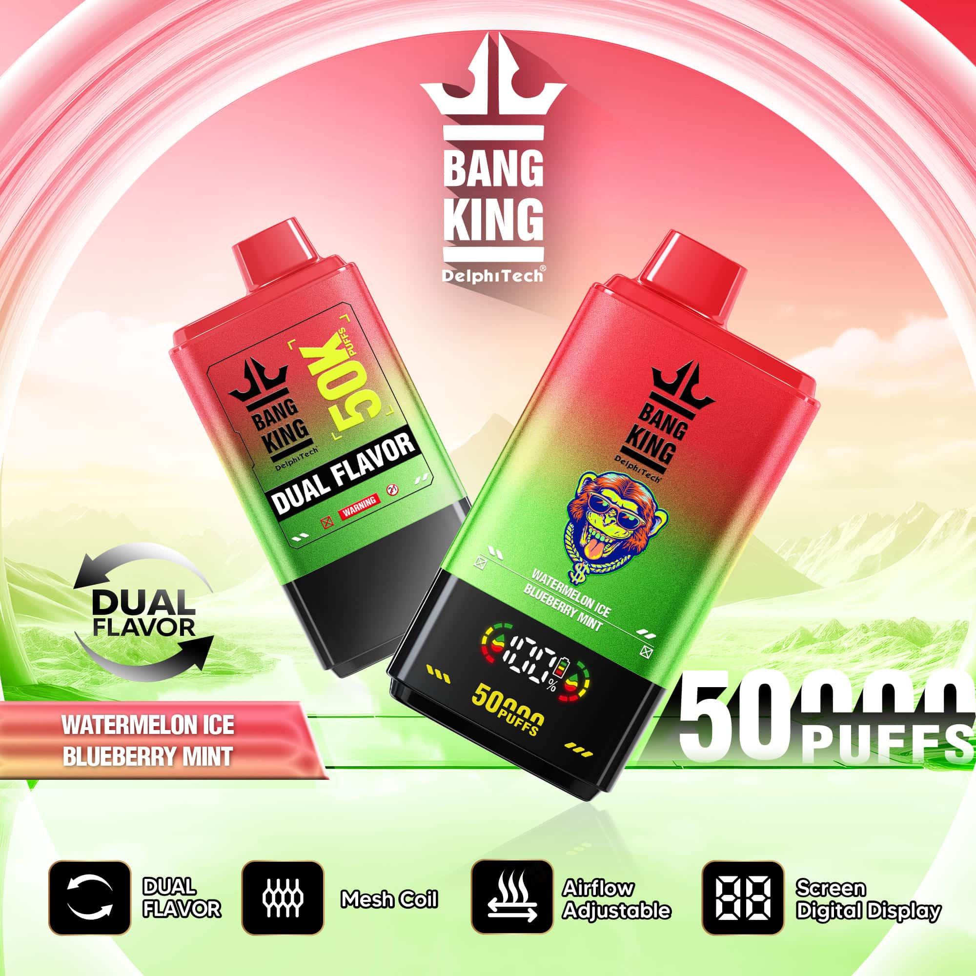 Bang King 50000 Watermelon Ice & Blueberry Mint