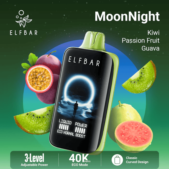 ELF BAR Moon Night 40000 Kiwi Passion Fruit Guava – Bild 2
