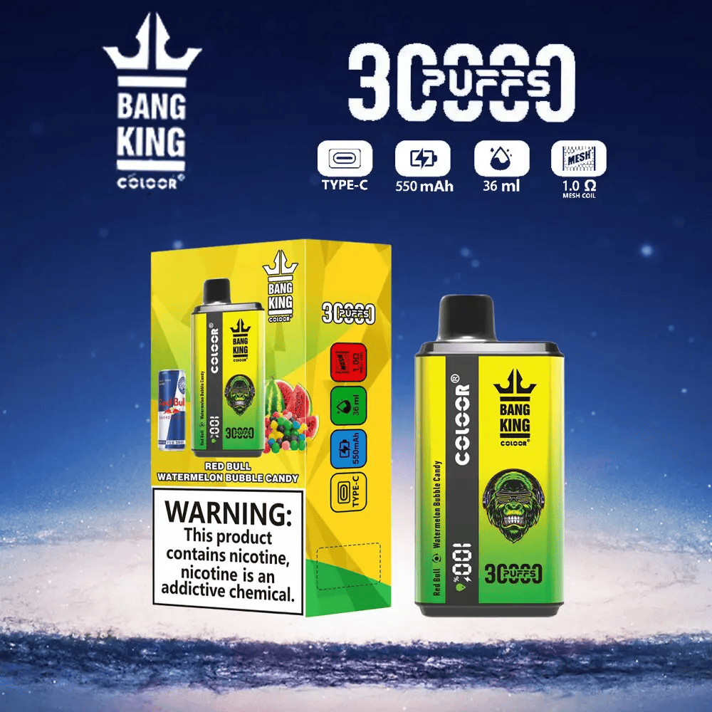 Bang King 30000 Red Bull & Watermelon Bubble Candy
