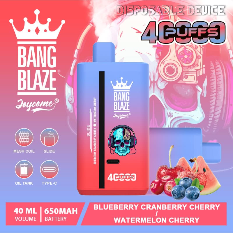 Bang Blaze 40000 Blueberry Cranberry Cherry & Watermelon Cherry