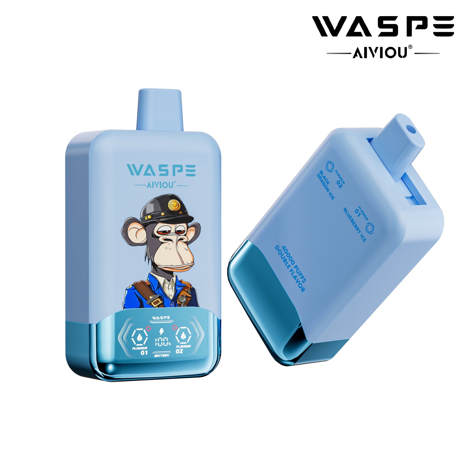 WASPE AIVIOU 40000 Blueberry Ice & Black Dragon Ice
