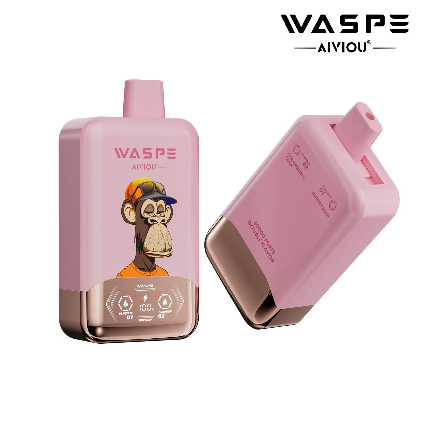 WASPE AIVIOU 40000 Gummy Bear & Strawberry Cola