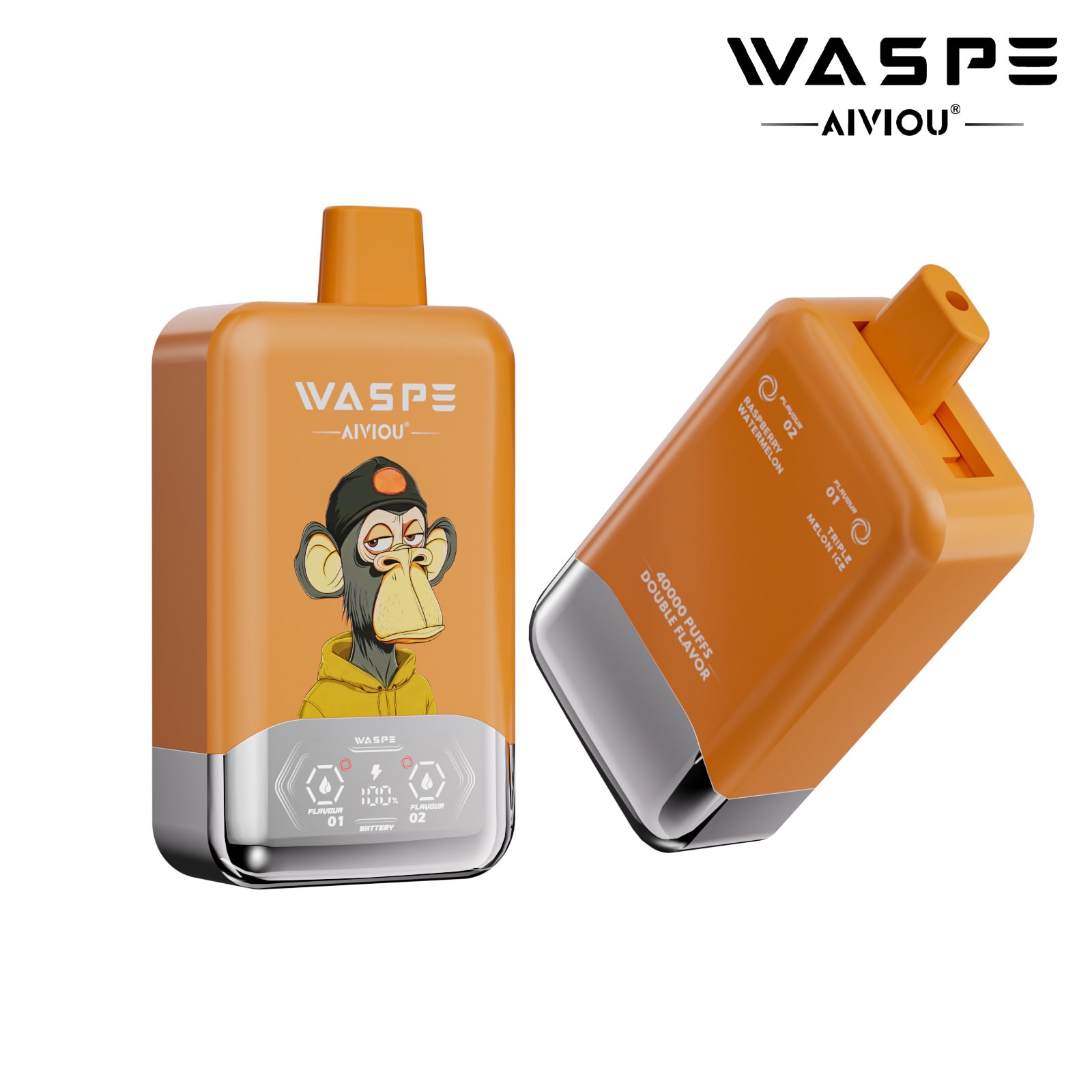 WASPE AIVIOU 40000 Triple Melon Ice & Raspberry Watermelon