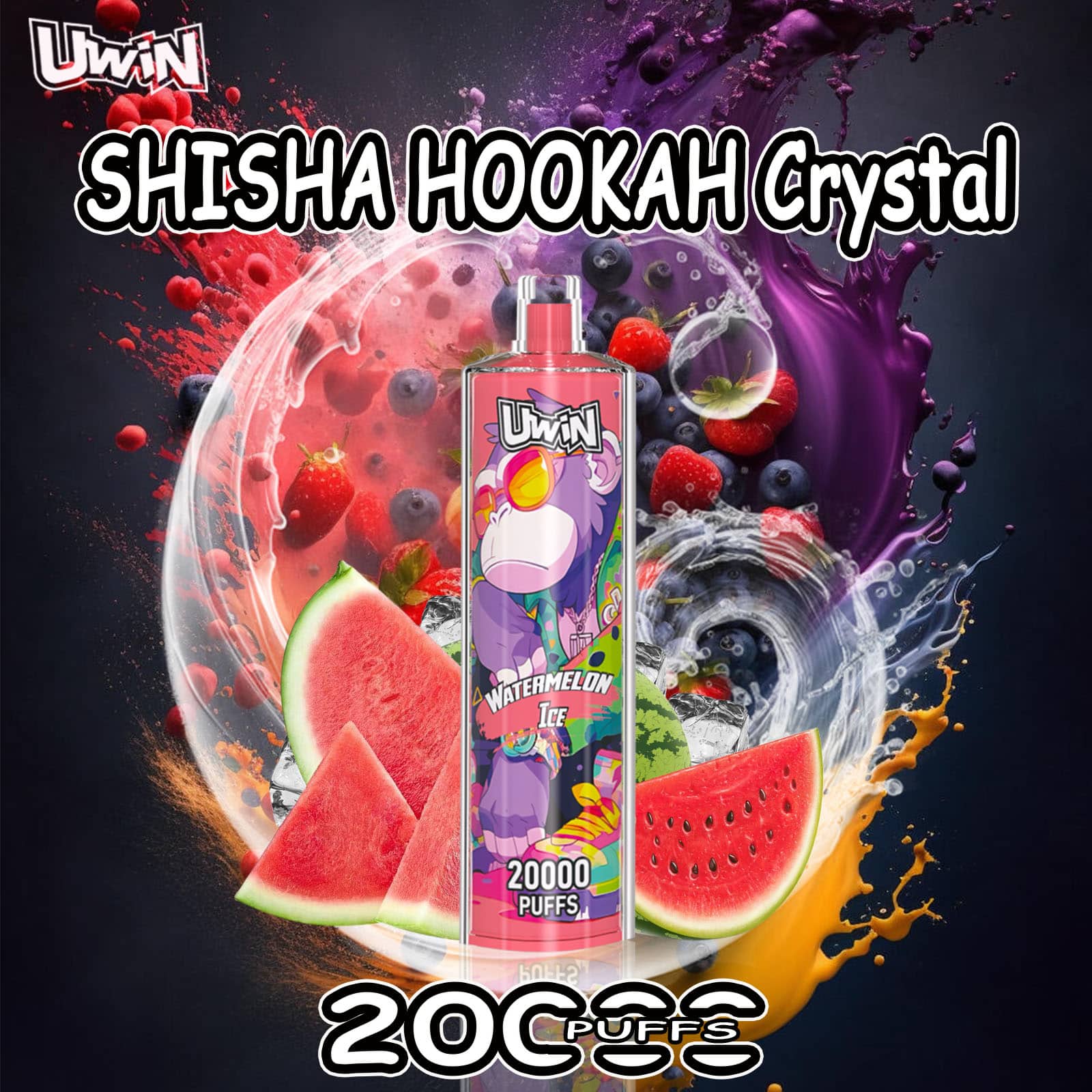 Uwin Crystal 20000 Peach Ice – Bild 2