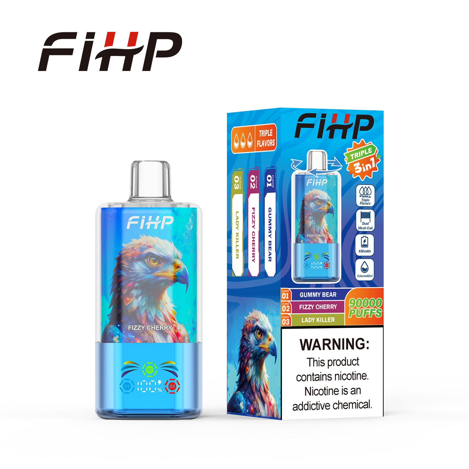 FIHP 90000 3in1 Fizzy Cherry & Lady Killer & Gummy Bear