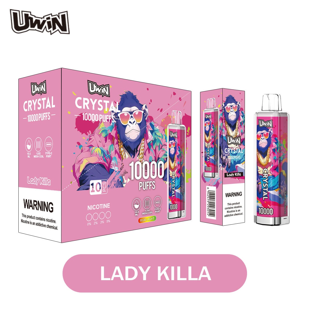 Uwin Crystal 10000 Lady Killa - immagine 2