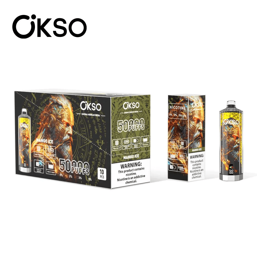 OKSO Shisha Hookah Mega 50000 Mango Ice – Image 2