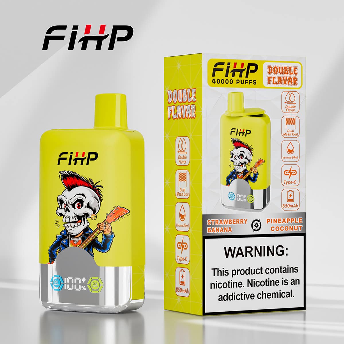 FIHP 40000 Pineapple Coconut & Strawberry Banana – Bild 2
