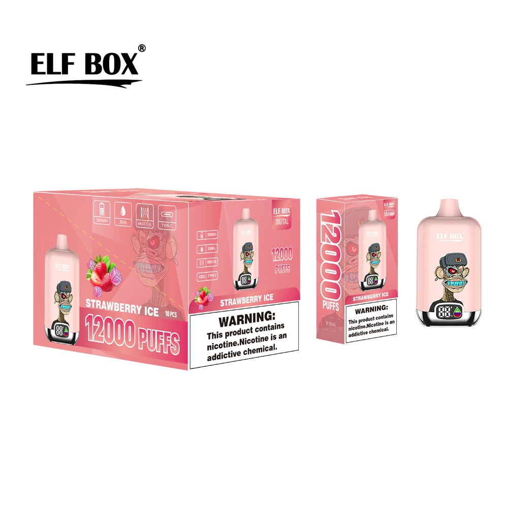 ELF BOX Digital 12000 Strawberry Ice - Image 2