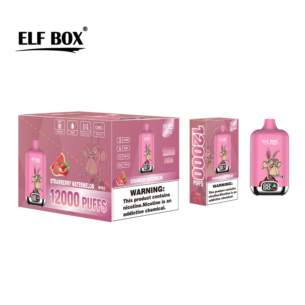 ELF BOX Digital 12000 Strawberry Watermelon - Image 2