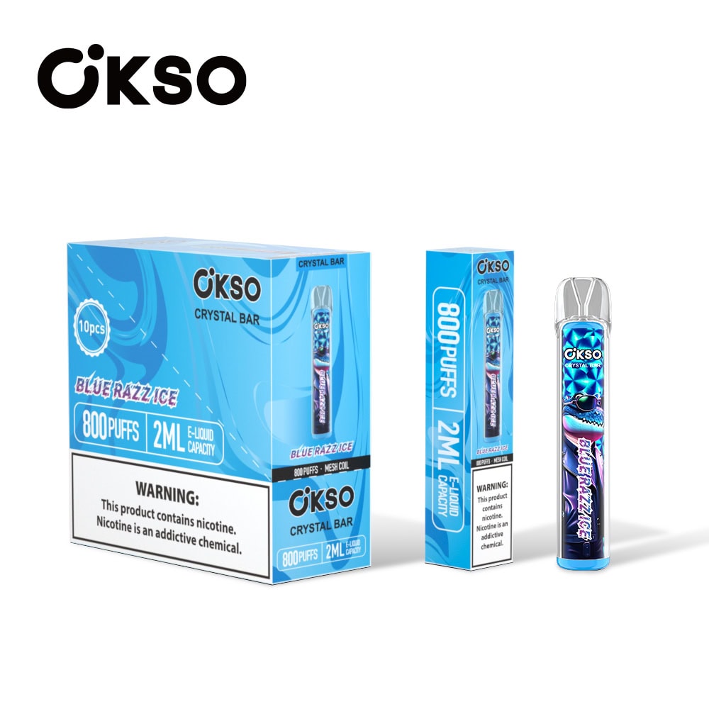 OKSO Crystal Bar 800 Blue Razz Ice - immagine 2